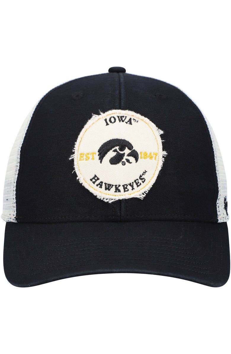 '47 Men's '47 Black Iowa Hawkeyes Howell MVP Trucker Snapback Hat, Alternate, color, Black