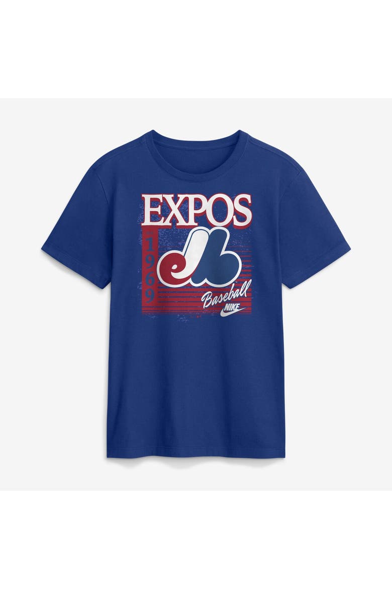 Men's Nike Blue Montreal Expos Cooperstown Logo T-Shirt, Main, color, Blue
