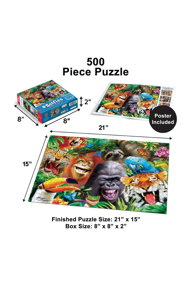 Rainforest Rascals 500 Piece Puzzle, Alternate, color, Multicolor