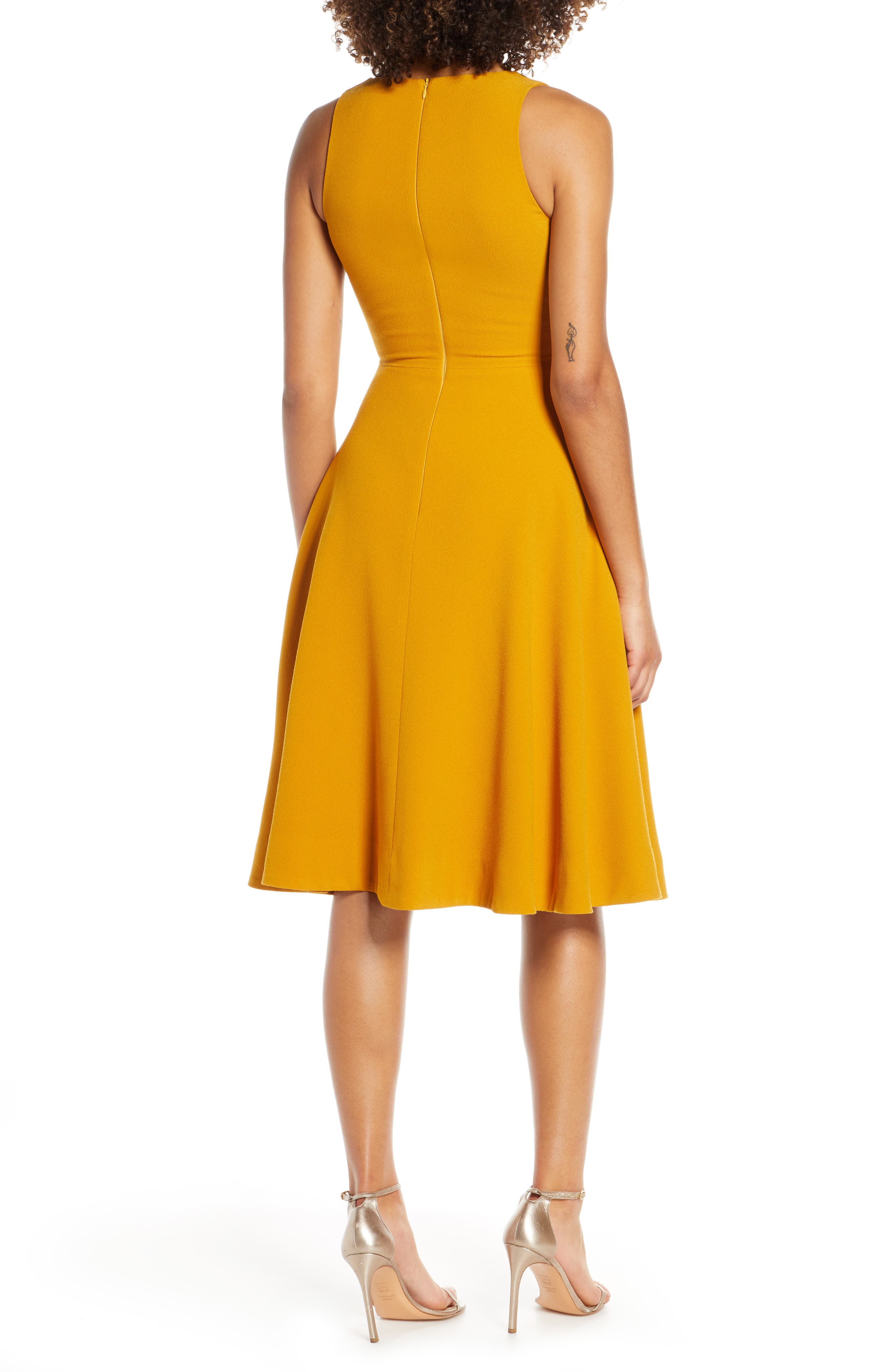 catalina fit & flare cocktail dress dress the population Dress the Population Women's Catalina Fit & Flare Dress - Sage