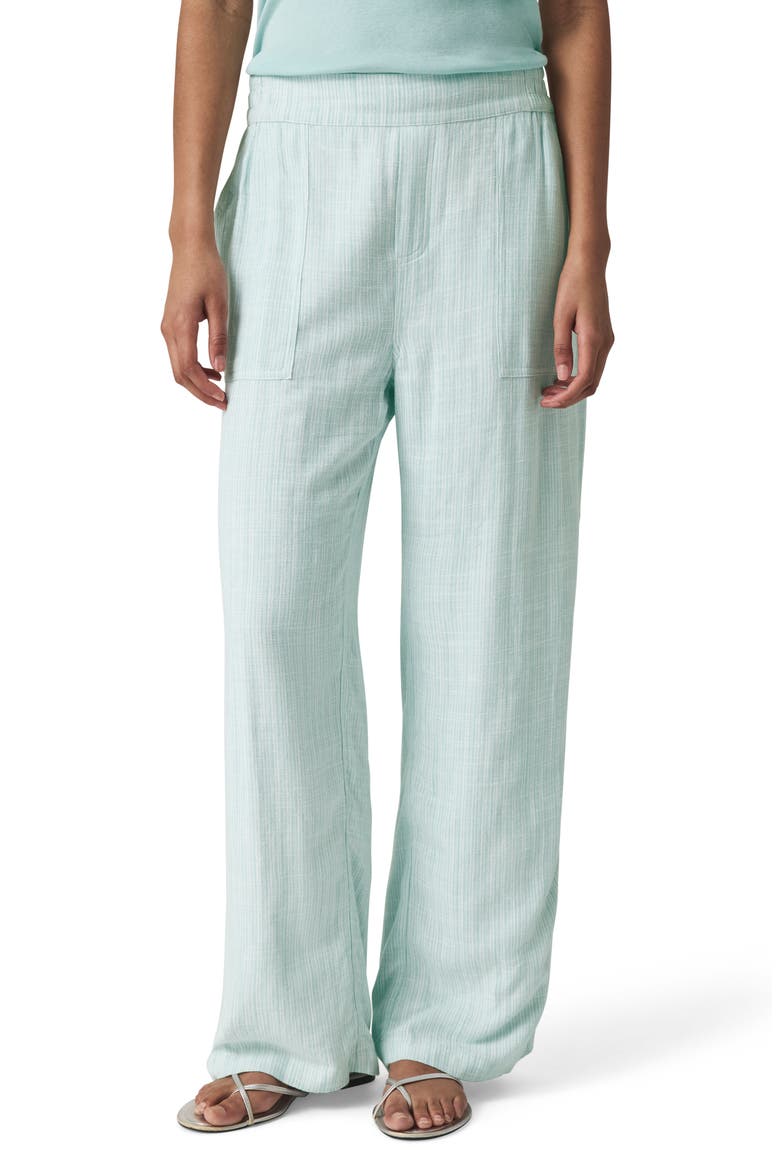 Layla Wide Leg Pants, Main, color, MINT STRIPE