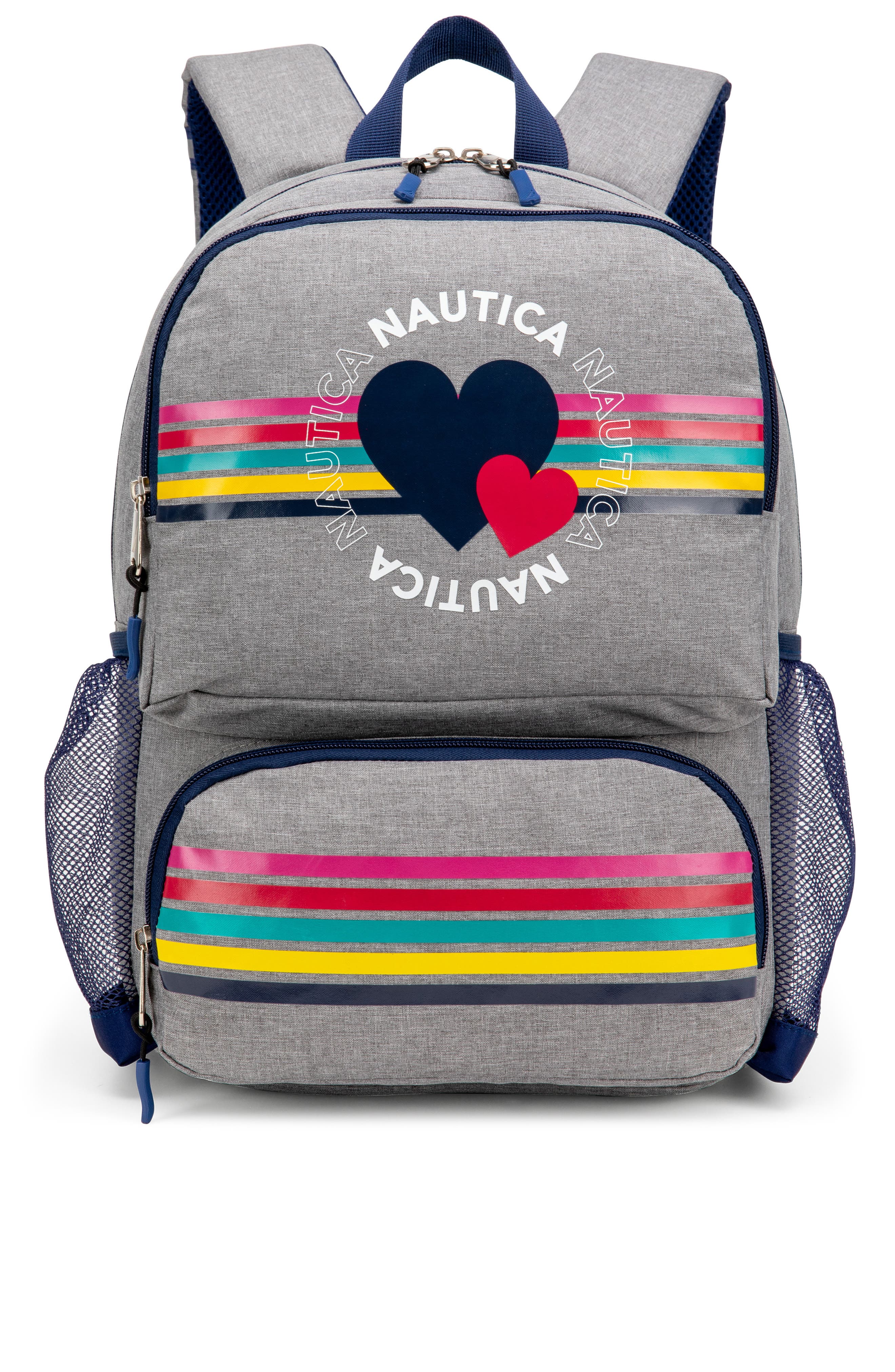 Nautica Hearts 16 Inch Backpack for Kids and Teens, Main, color, Hearts