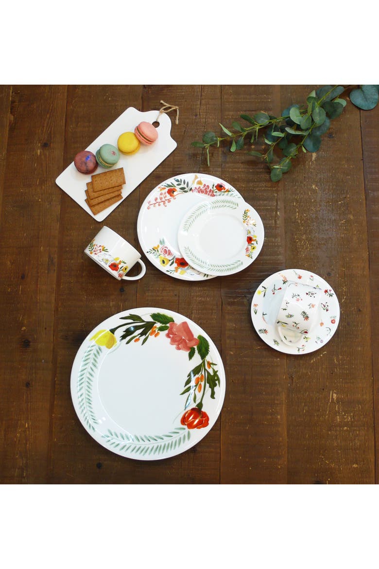Language of Flowers Dinner Plate, Alternate, color, Multi