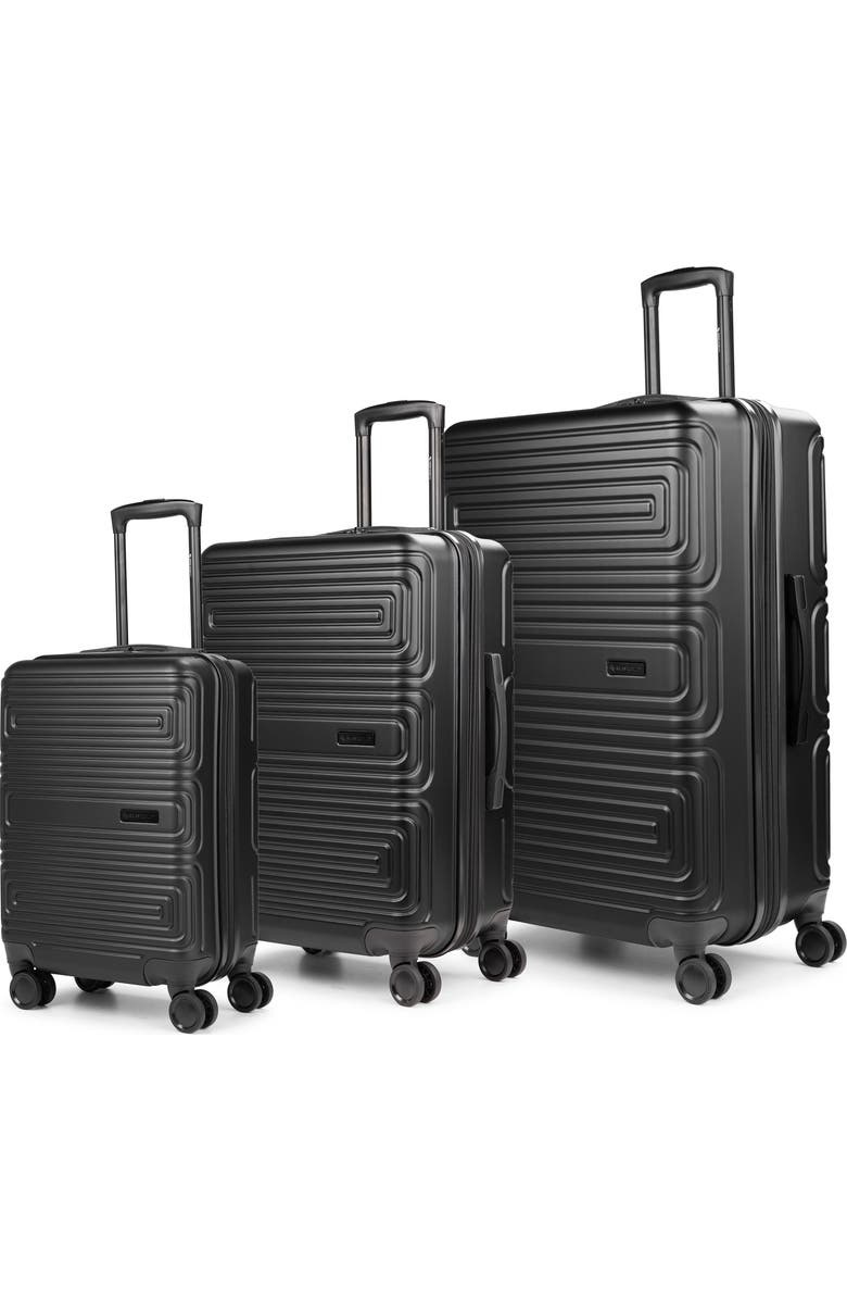 Swiss Mobility SFO 3 Piece Hardside Luggage Set, Main, color, Black