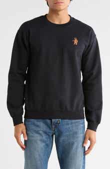 RIOT SOCIETY Riot Bear Cotton Blend Crewneck Sweatshirt