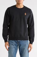 RIOT SOCIETY Riot Bear Cotton Blend Crewneck Sweatshirt
