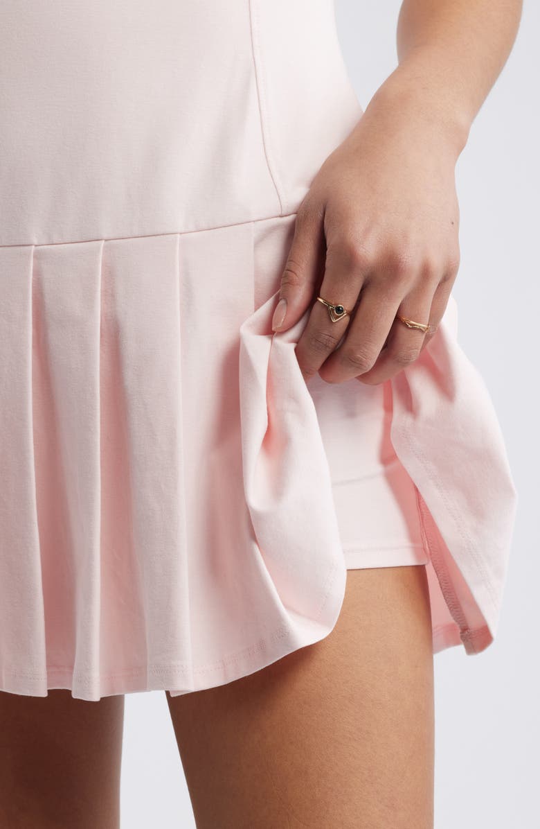 BP. Sporty Skort Romper, Alternate, color, Pink Balm