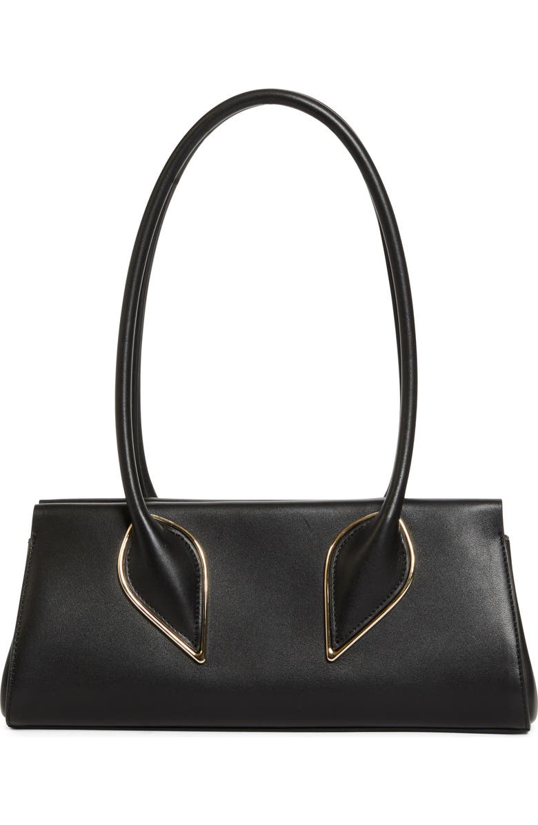 Christian Louboutin Calfskin Baguette Handbag, Main, color, Black