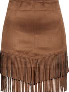 L'AGENCE Lyle Fringe Miniskirt