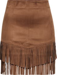 L
AGENCE Lyle Fringe Miniskirt