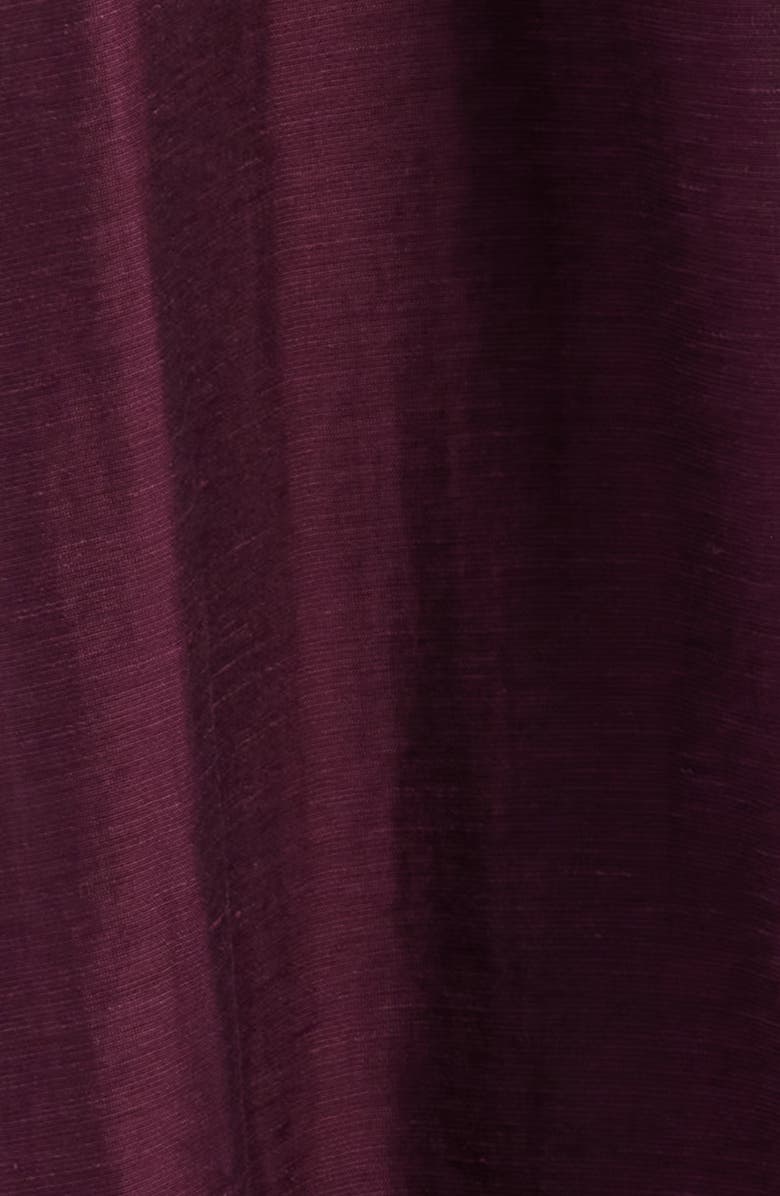 Ever New Yasmin Floral Appliqué Long Sleeve Midi Dress, Alternate, color, Berry