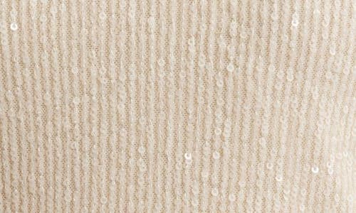 ANNE KLEIN ANNE KLEIN SEQUIN DOUBLE SCOOP NECK MESH TANK 