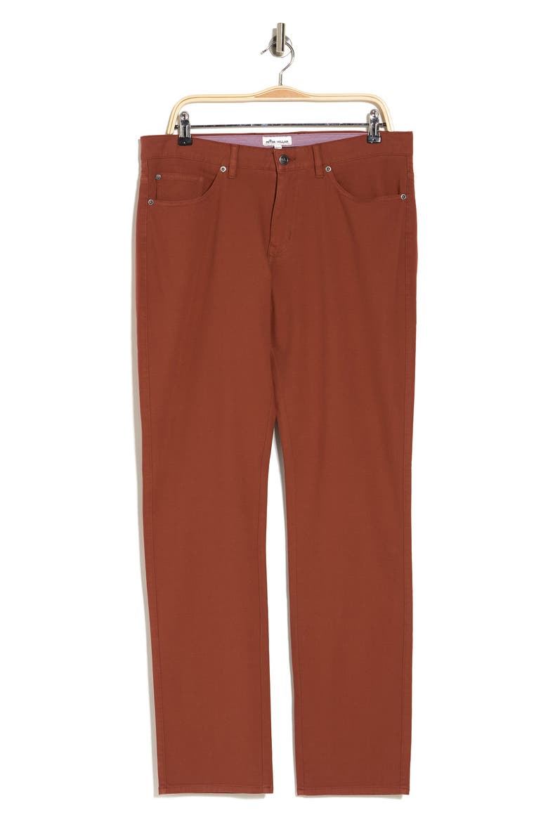 4-Way Stretch Canvas 5-Pocket Pants, Main, color, CLAY