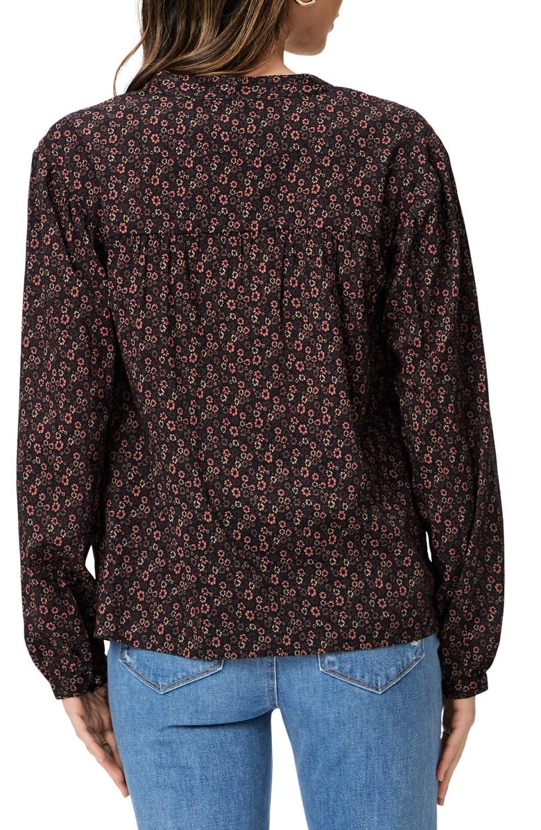 Marline Floral Cotton Blend Top