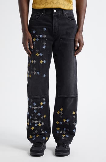 AMIRI MA Quad Embroidered Carpenter Jeans | Nordstrom