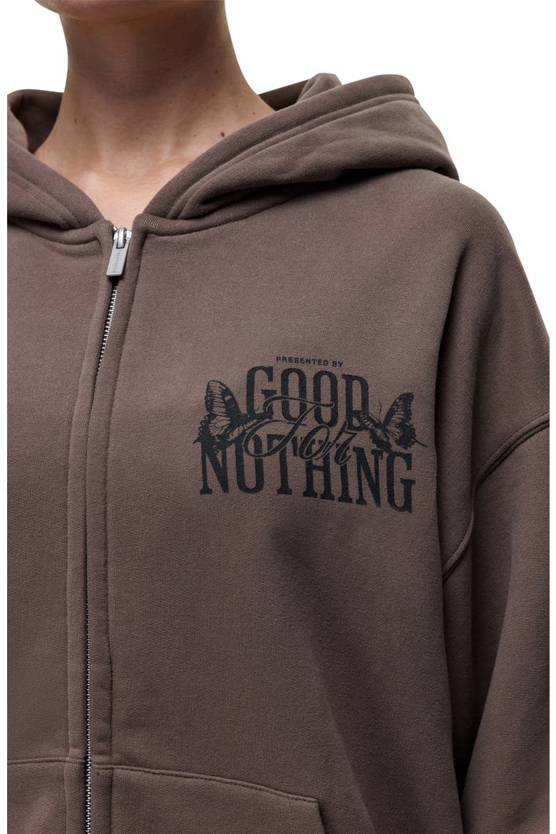 Dakota Taupe Zip Hoodie, Alternate, color, Brown