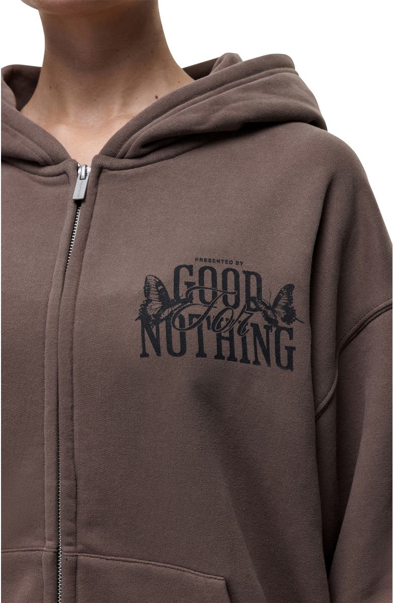 Good For Nothing Dakota Taupe Zip Hoodie, Alternate, color, Brown