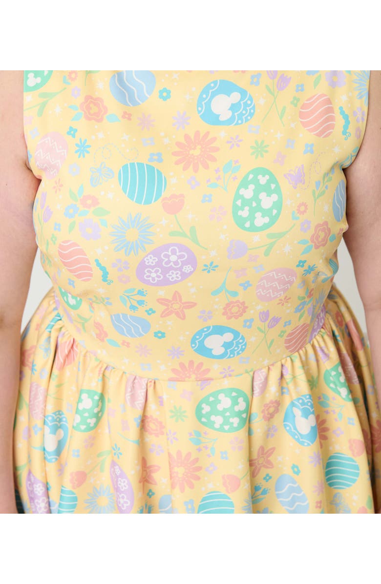 Unique Vintage Plus Size Livvie Swing Dress, Alternate, color, Yellow Egg Print