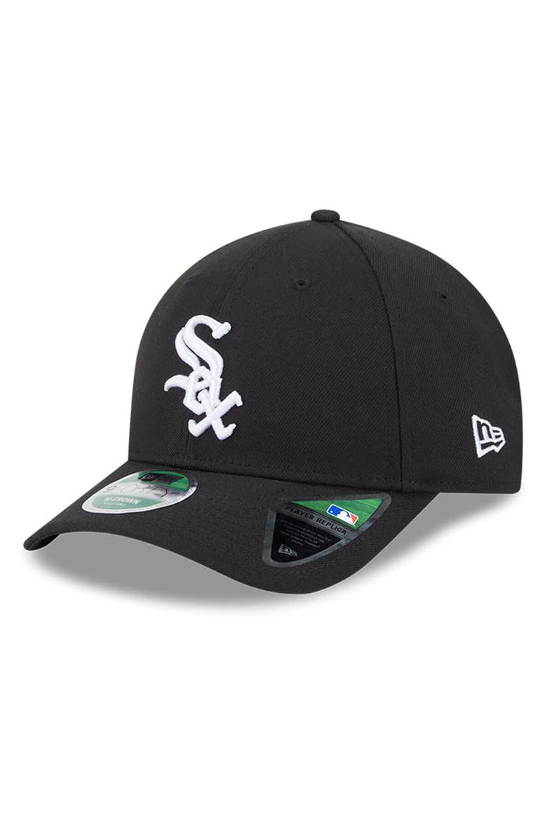 Men's New Era  Black Chicago White Sox Player Replica 9FORTY Adjustable Hat, Main, color, Black