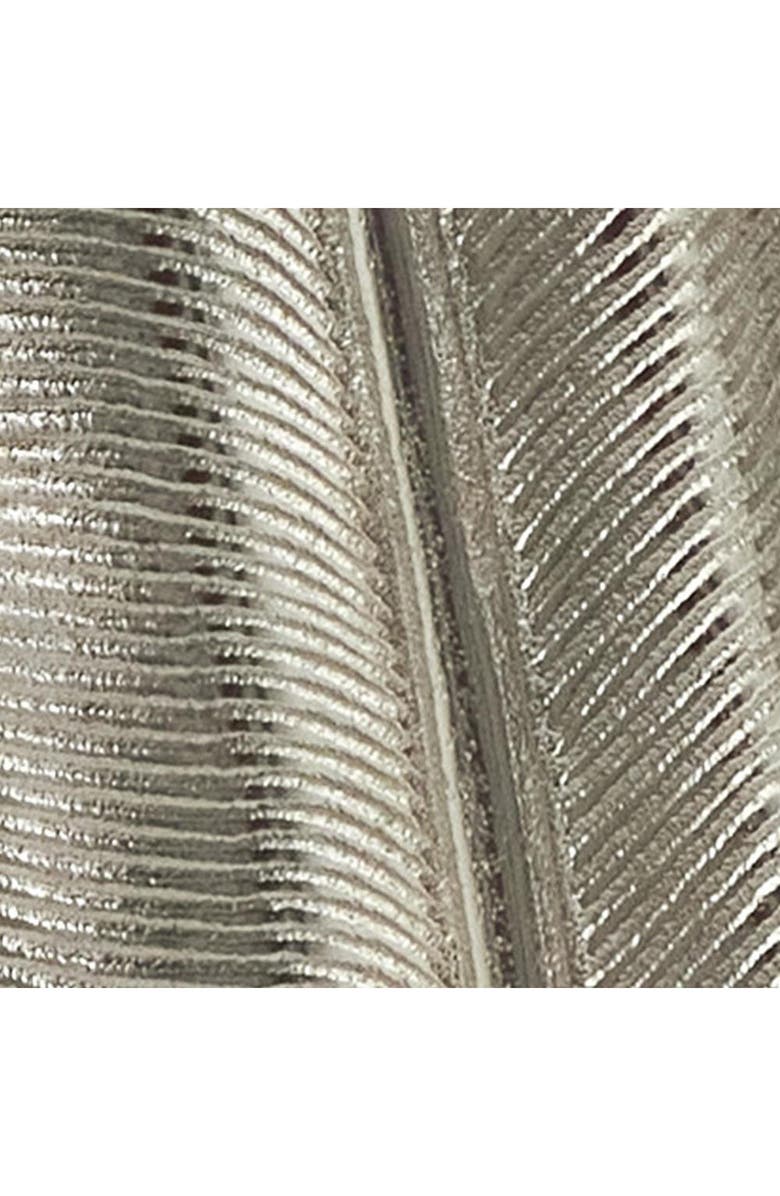 UMA Textured Silver Feather Statue, Alternate, color, Silver