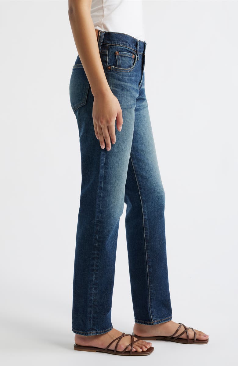 MOUSSY VINTAGE Leverett Slim Straight Leg Jeans, Alternate, color, Dark Blue