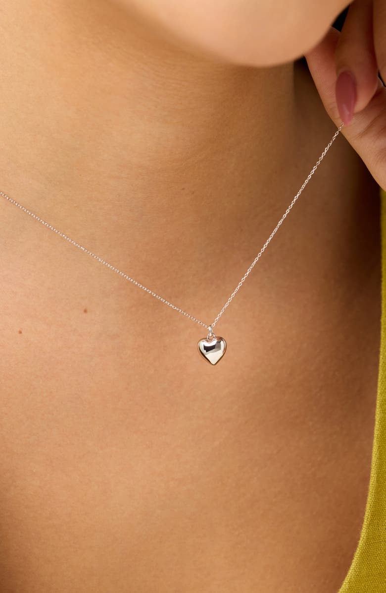 Ana Luisa Heart Necklace - Lev Small, Alternate, color, Silver