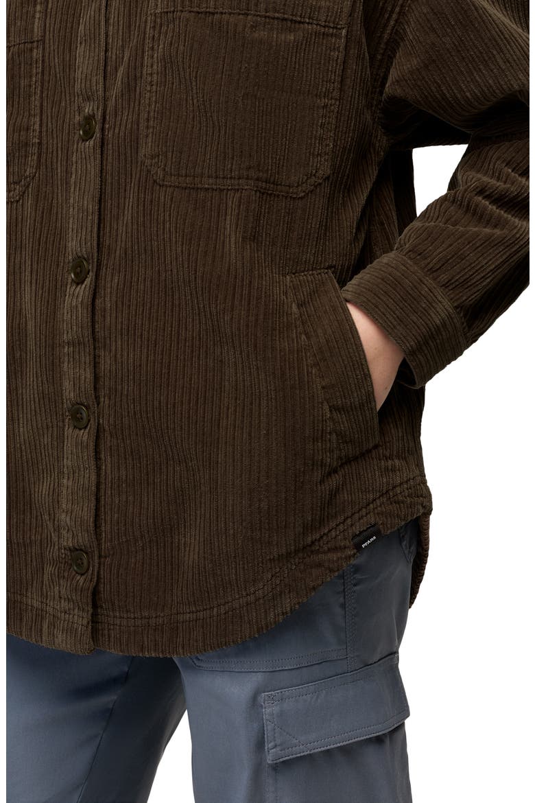 Annies Canyon Corduroy Shacket, Alternate, color, DARK ROAST