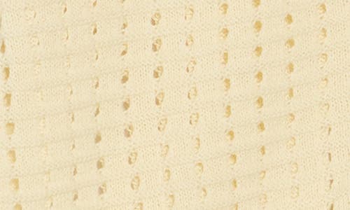 Melrose And Market Short Sleeve Open Stitch Cardigan In Neutral