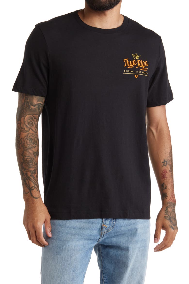 Frame Cotton Graphic T-Shirt, Main, color, ONYX
