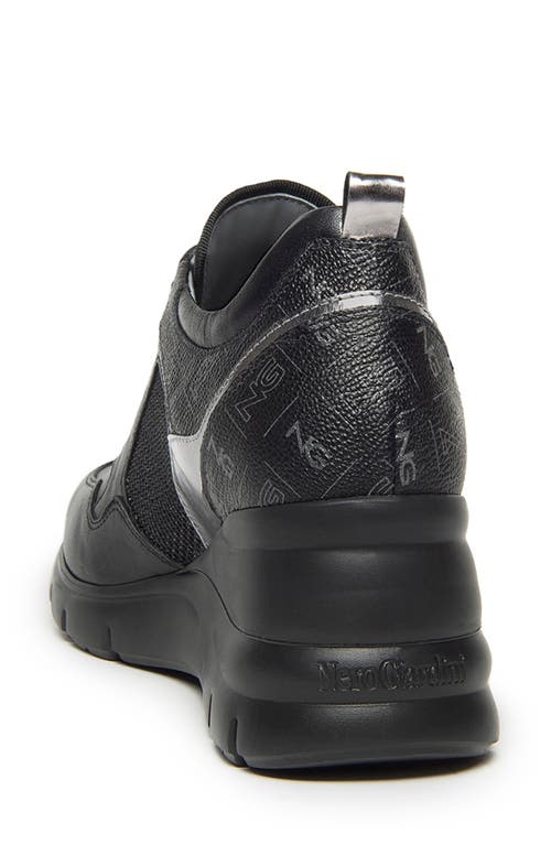 Nerogiardini Wedge Sneaker In Black