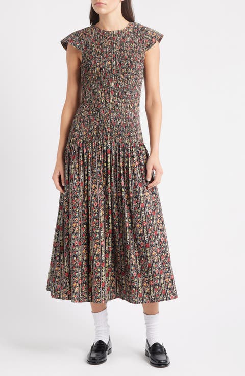 The Paramour Floral Print Midi Dress