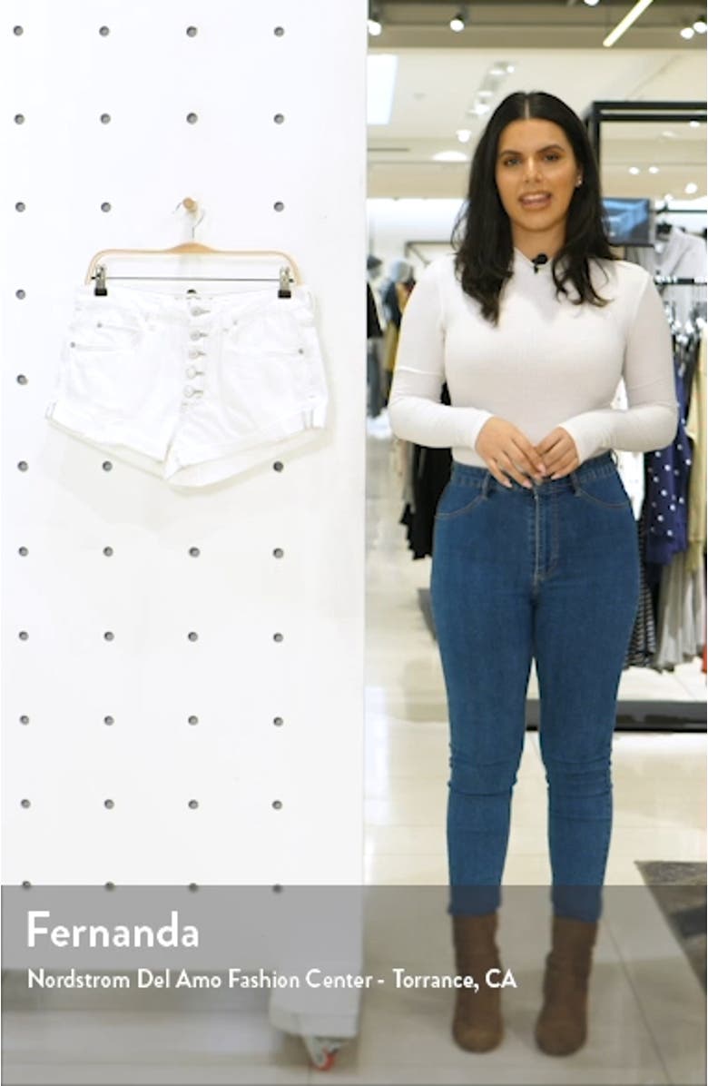 Romeo Rolled Cutoff Denim Shorts, sales video thumbnail