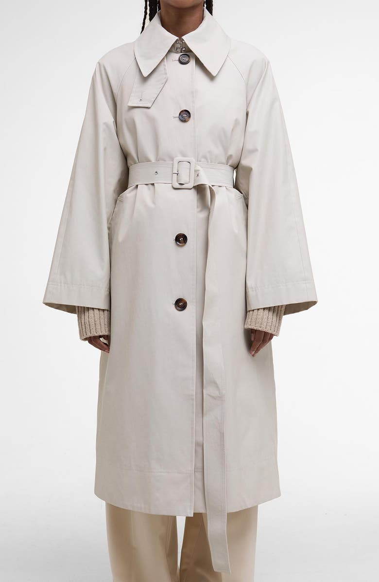 Barbour Robyn Water Resistant Trench Coat, Alternate, color, Mist/ Hessian Tartan