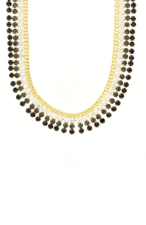 Olivia Welles Statement Crystal Necklace In Multi