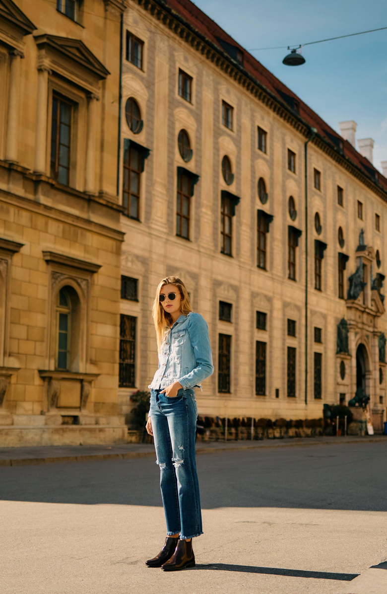 KanCan Mollie High Rise 90's Criss Cross Jeans, Alternate, color, Dark Wash