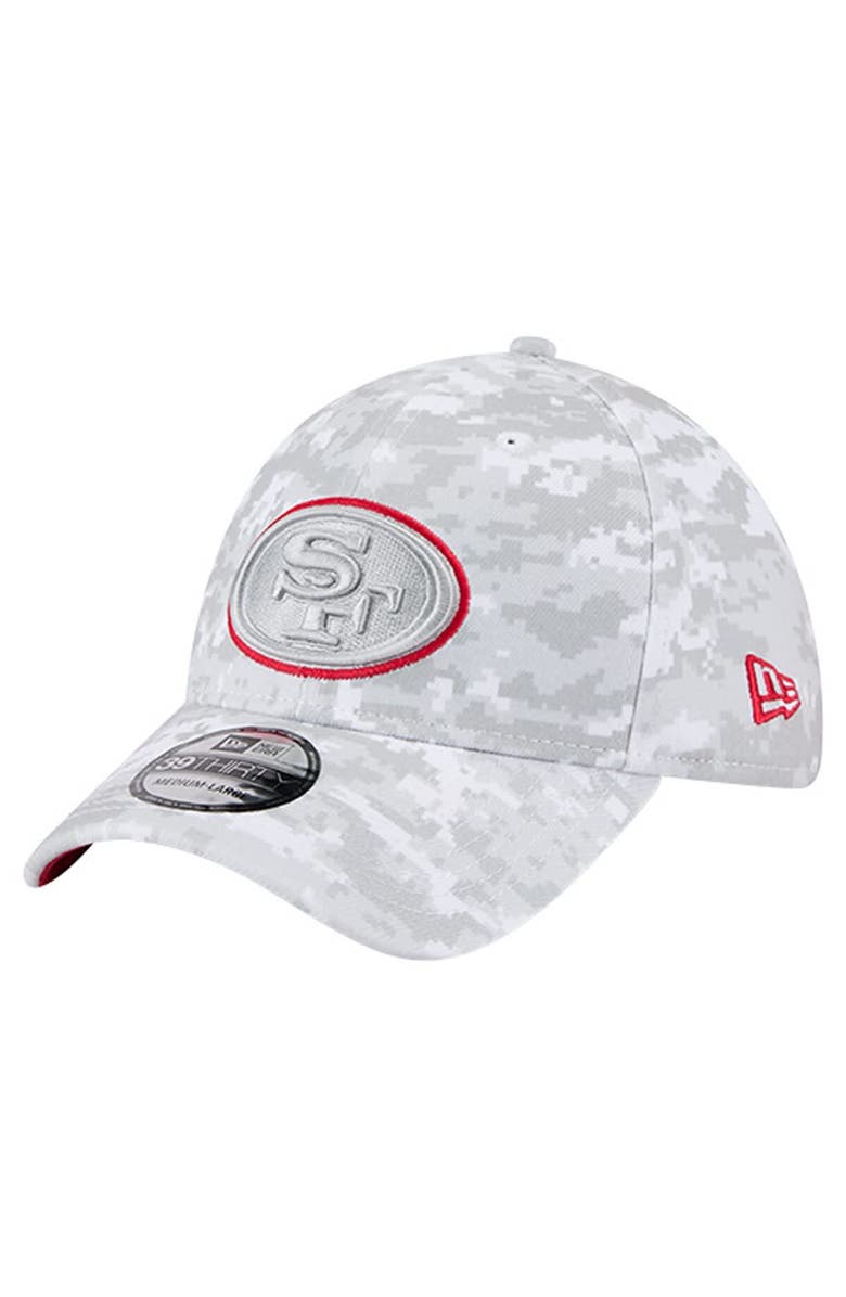 New Era Men
s New Era  White San Francisco 49ers 2025 Salute to Service Digital Camo Fan Pack 39THIRTY Flex Hat, Alternate, color, 