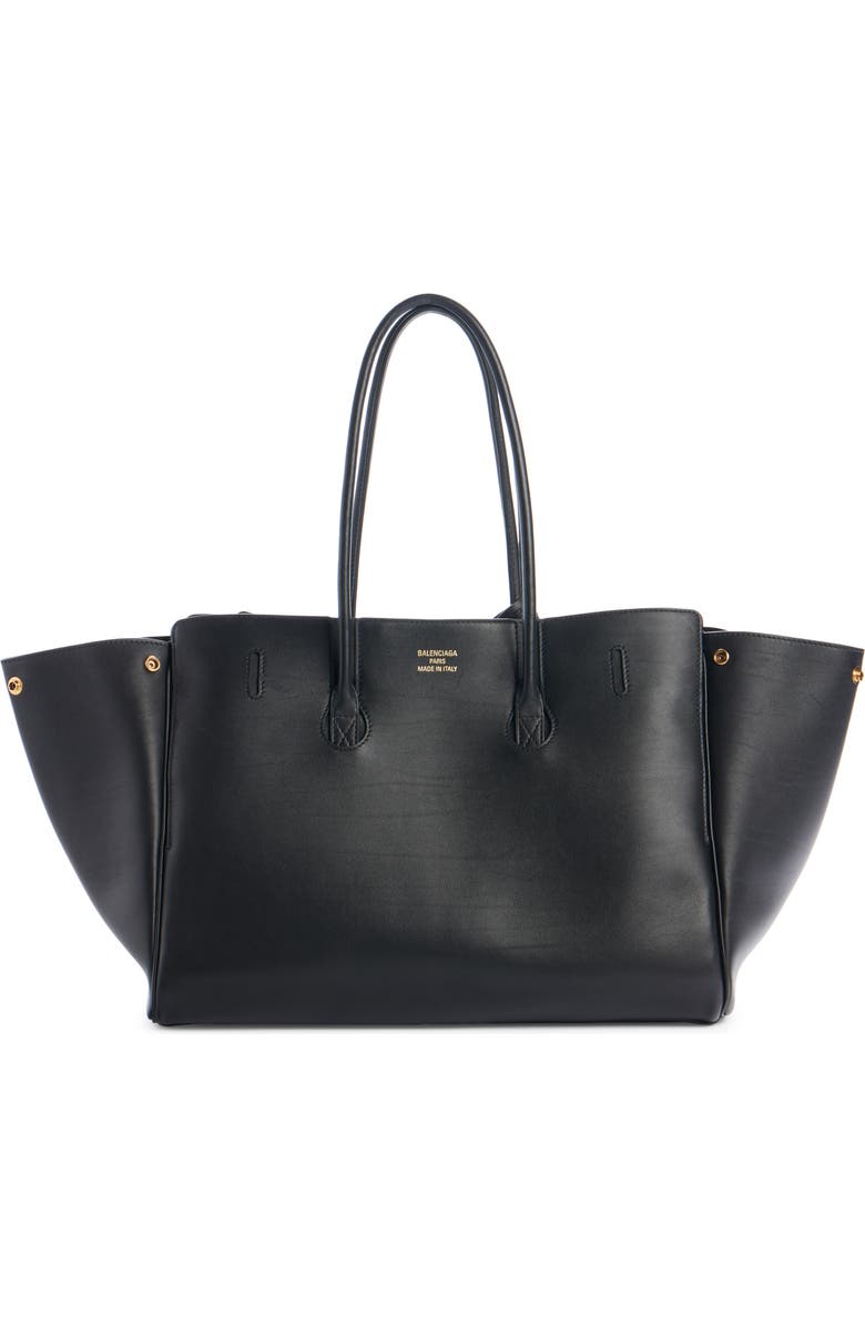 Balenciaga Medium Bel Air Calfskin Leather Tote, Alternate, color,