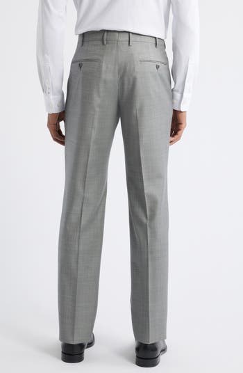 Zanella Parker Classic Wool Sharkskin Dress Pants | Nordstrom