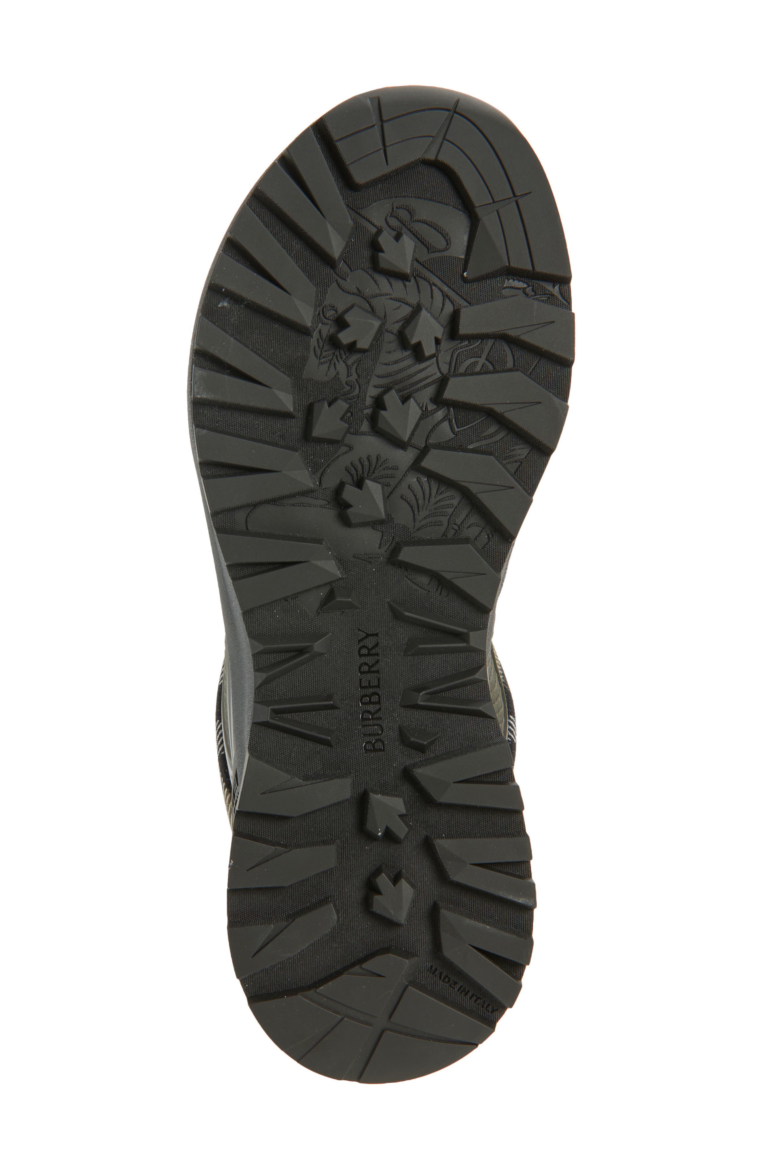 Burberry Check 
Mesh Discover Sneaker, Alternate, color, Thicket/ Thicket Ip C