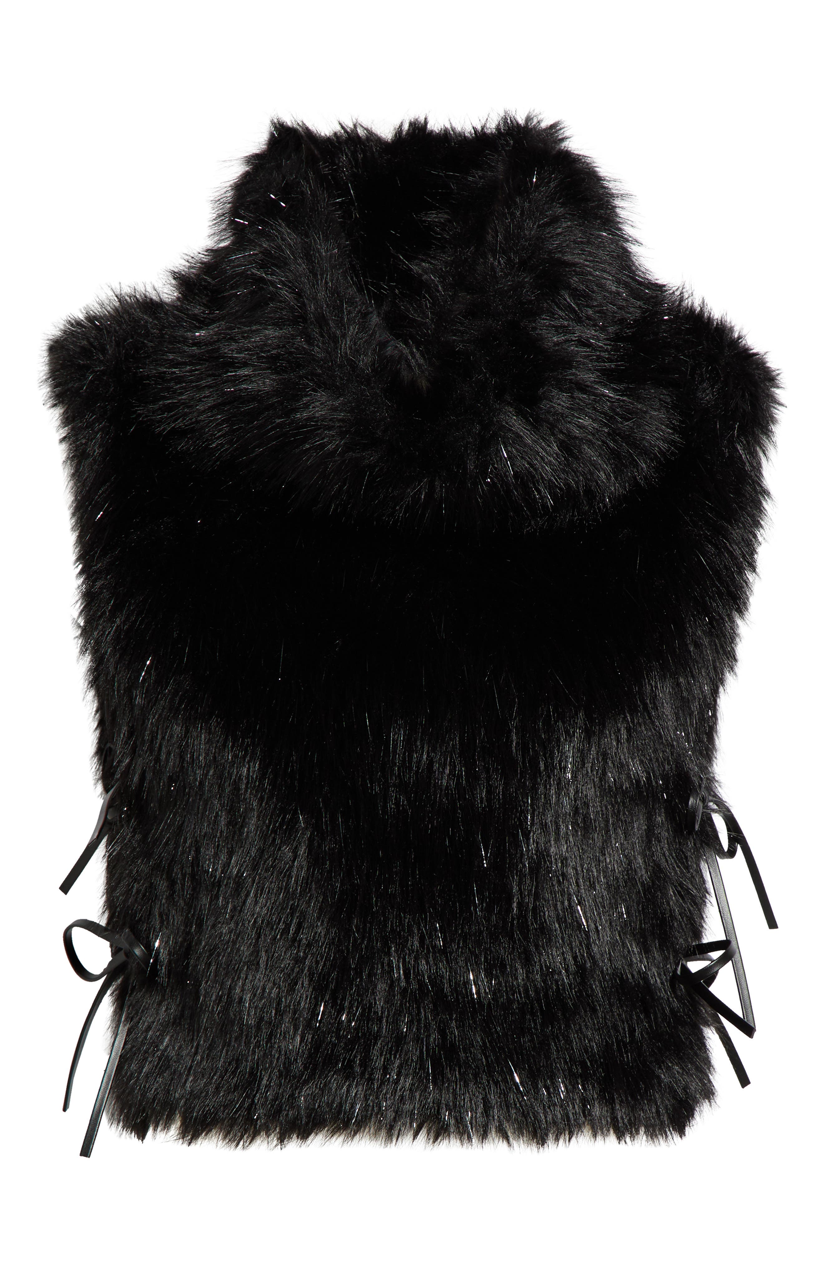 KITTENISH Lucy Faux Fur Funnel Neck Vest (Women) | Nordstrom