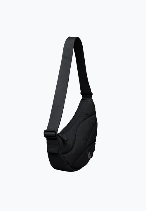 Got Bag Wavy Puffer Recycled Nylon Moon Bag In Black