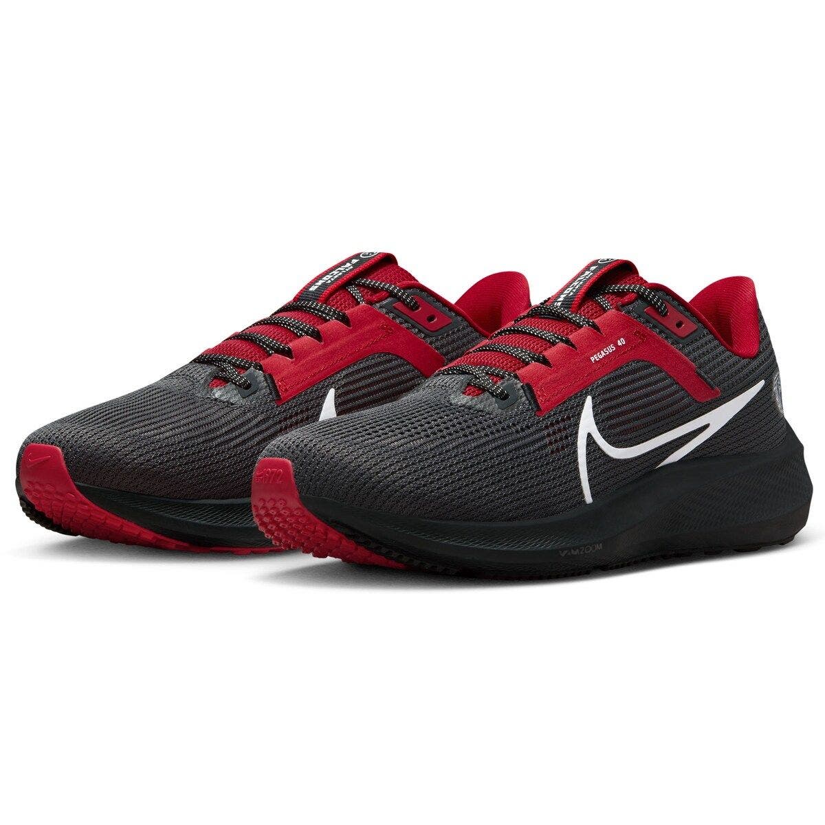 Nike Unisex Nike  Anthracite Atlanta Falcons Zoom Pegasus 40 Running Shoe, Alternate, color, 
