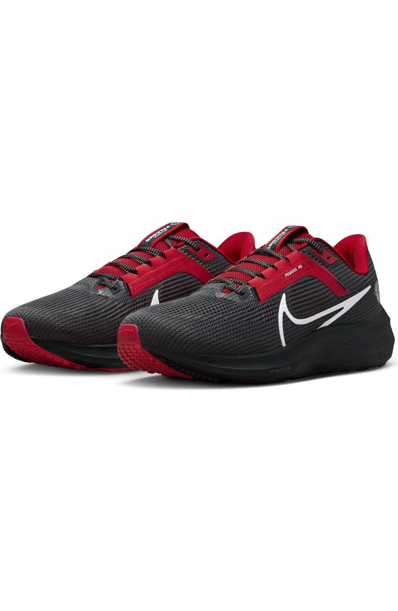 Nike Unisex Nike Anthracite Atlanta Falcons Zoom Pegasus 40 Running Shoe, Alternate, color,