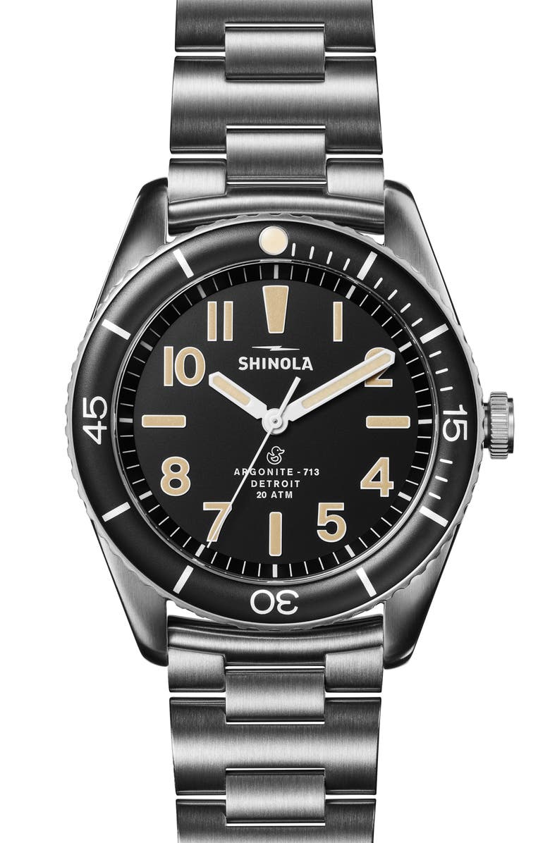 Shinola Duck Bracelet Watch Gift Set, 42mm, Main, color, 