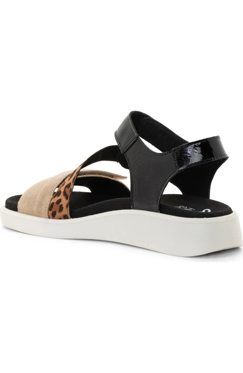 ara Marina Wedge Sandal, Alternate, color, Sand/ Nature/ Black