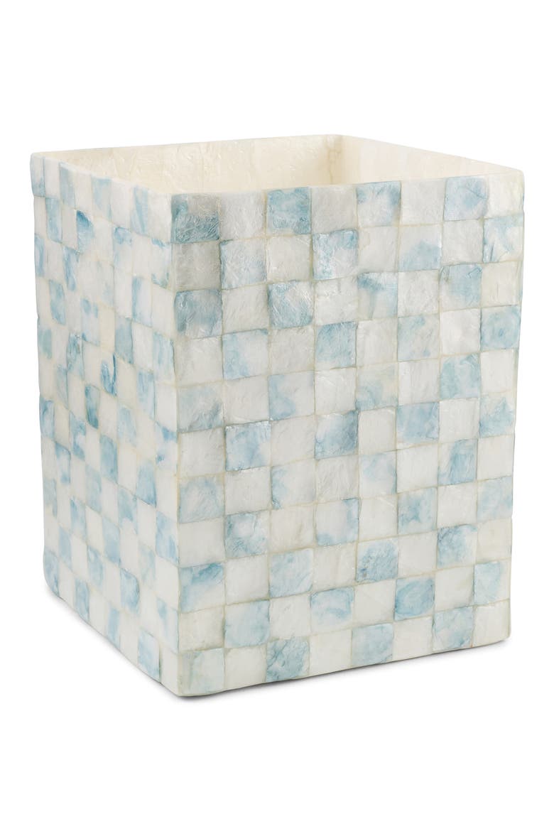 Check Capiz Waste Bin, Main, color, BLUE