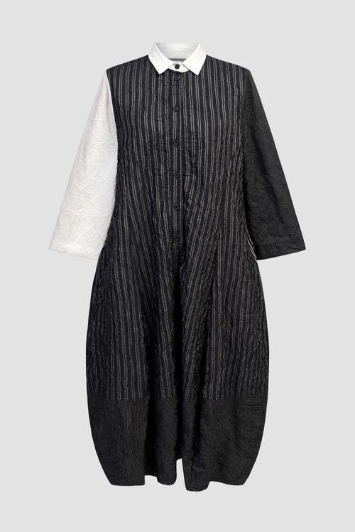 ALEMBIKA ALEMBIKA PATCHWORK COCOON SHIRT-DRESS