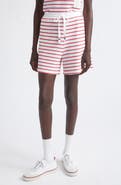 Thom Browne Stripe Cotton Honeycomb Jacquard Shorts