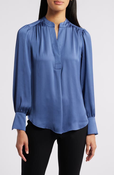 Pleated Long Sleeve Shirt