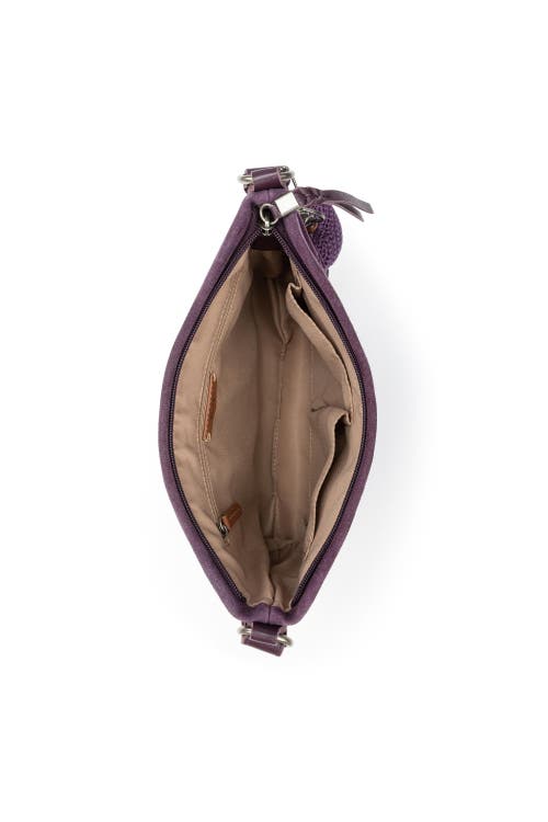 The Sak Melrose Crossbody Leather Bag In Purple